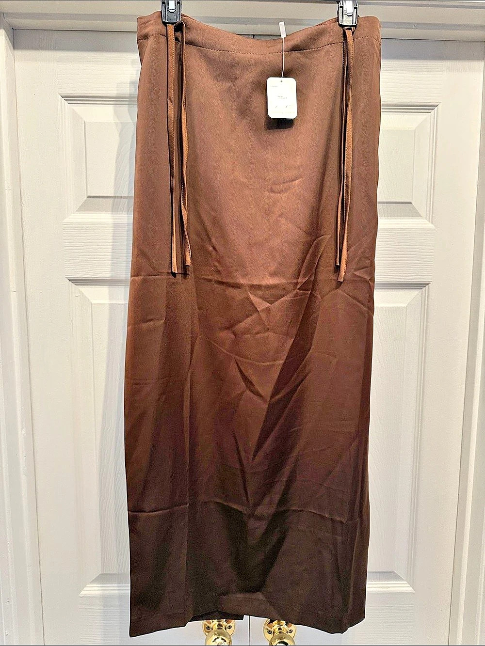 Free People Women's Maxi Skirt in Brown Size 10 NWT